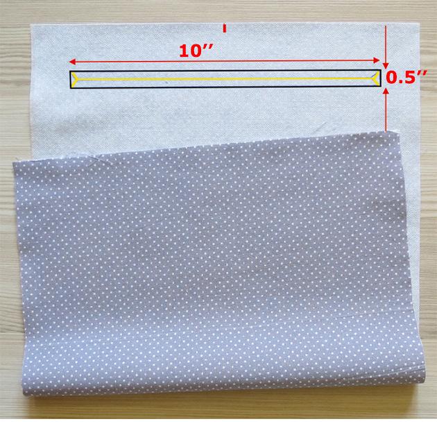 7. Sew the zippered pocket onto the bag back.