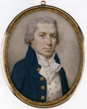 Figure 1. Portrait of a Man in a Dark Blue Coat, c. 1780. The artist signed V. Watercolor on ivory; 6.1 x 5 cm (2 3 / 8 x 2 in.). Private collection, England. Figure 2.