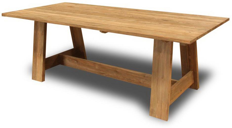 Table STRATTO Solid recycled teak L 200 x W 100 x H