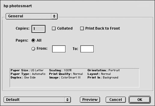 chapter 5 5 From the File menu in your software application, select Print. The Print dialog box appears. Note: If you are using OS X, the Copies & Pages panel opens.