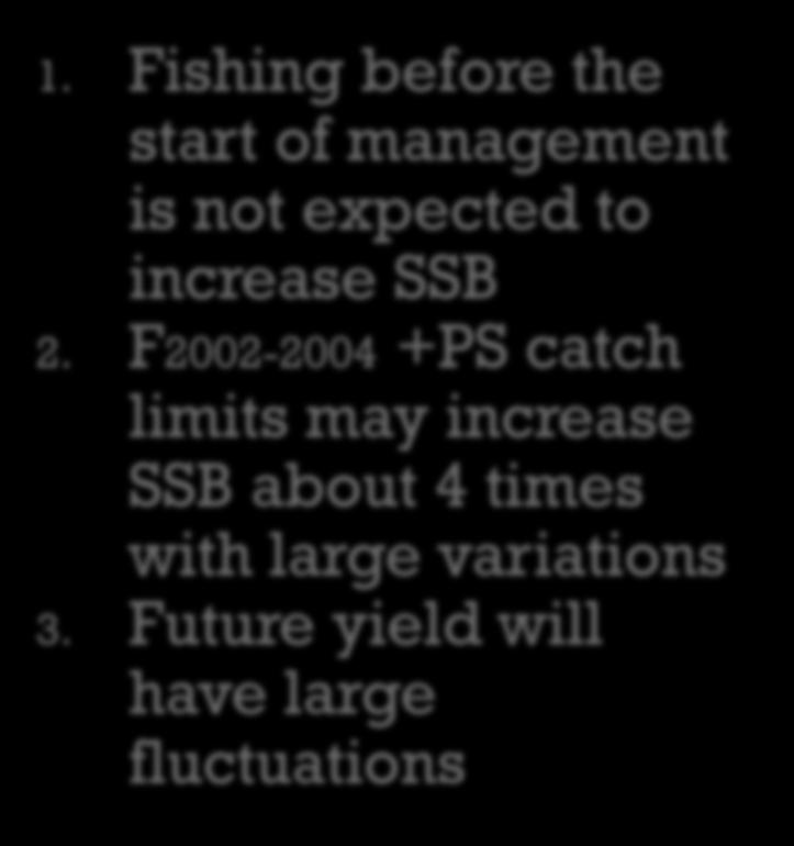 1. Fishing before the start of management is not
