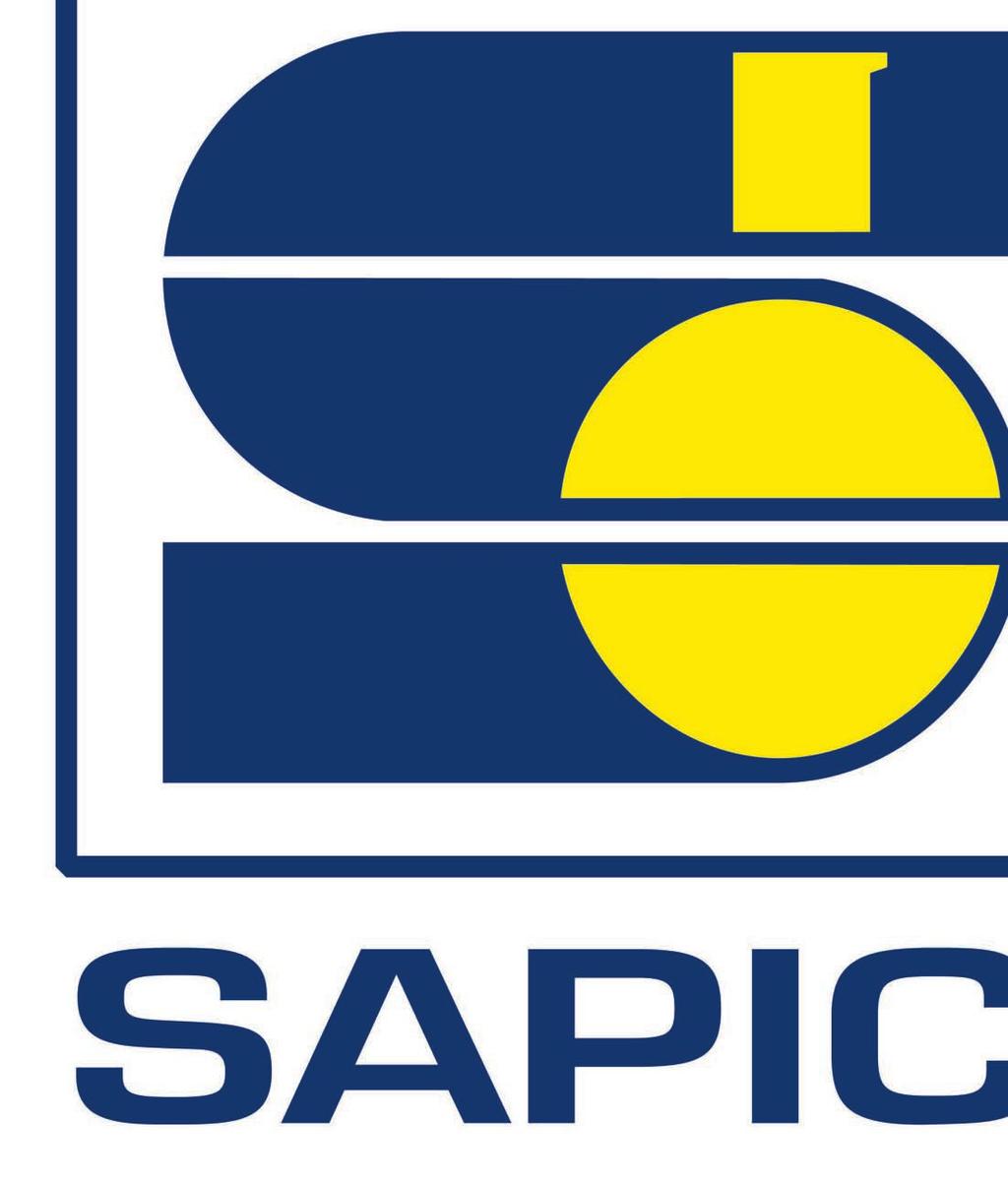 SAPICI S.p.A. web www.sapici.it e-mail info@sapici.it Technical Information e-mail tech@sapici.it phone +39 02 921871 fax +39 02 9214 1949 Commercial Information e-mail sales@sapici.