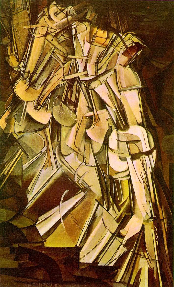 MOVEMENT Nude Descending a Staircase by Marcel Duchamp Gives