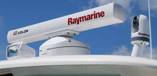 Each Raymarine marine radar system consists of a Raymarine multifunction display, and your choice