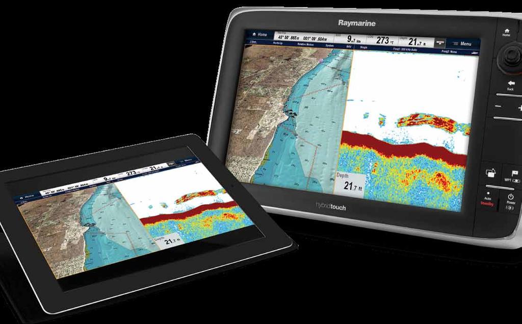 Go Wireless Transform your iphone, ipad, smartphone or tablet into a wireless Raymarine viewer!