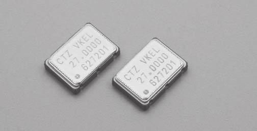 VOLTAGE CONTROLLED CRYSTAL OSCILLATORS (SMD Ceramic Package) CSX-750V SERIES 2000pcs/reel FEATURES 7Available to supply voltage 5.0V or 3.3V. 7Automatic mounting and reflowable type.