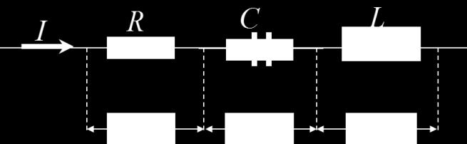 Example 9 Based on the RCL series circuit in figure above, the rms voltages across R, L and C are shown. a. With the aid of the phasor diagram, determine the applied voltage and the phase angle of the circuit.