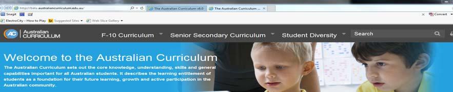 Australian Curriculum: home