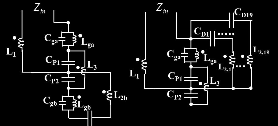 21 (a) (b) Figure 2.9. Circuit models after reduction for the three cases: (a) Step1, (b) Step2, and, (c) Step3.