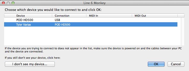 Appendix A: Line 6 Monkey As an example, the above screenshot shows Monkey has detected that a newer Firmware - Flash Memory version is available than is currently installed in our device.