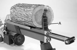 The log ram (C) will make contact with the log and compress it against the wedge. NOTE: Both hands are on the controls. Fig.