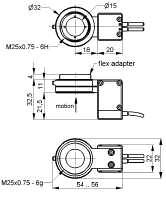 . cell scannin) beam focusin for printin processes options different adapter thread rins/flex-adapter tube extensions/spacer rins