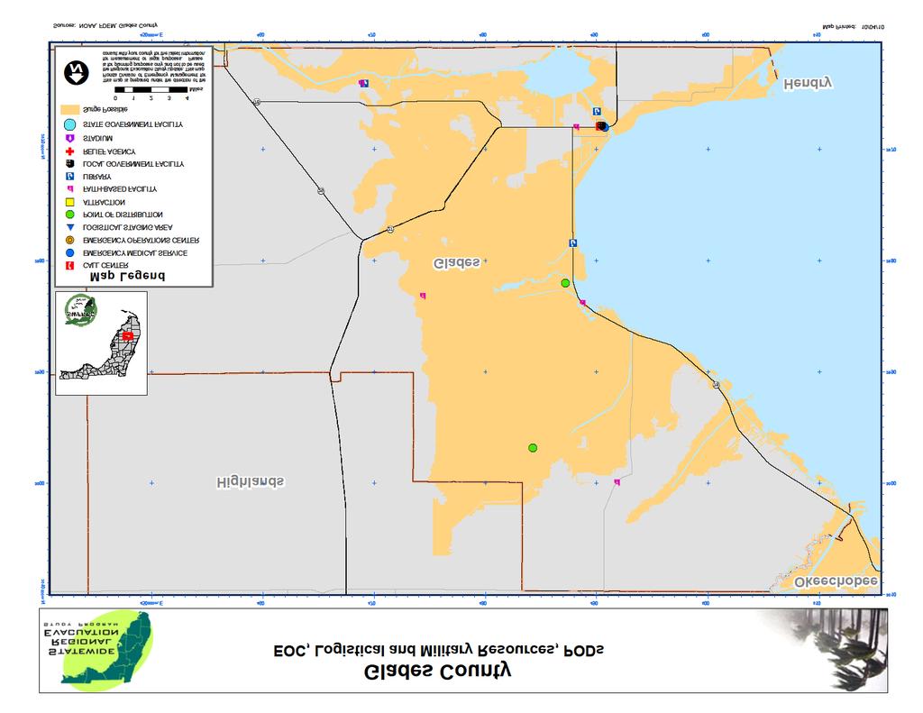 Map IVC-8: EOCs, Logistics and
