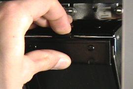 Bill Acceptor Procedures Bill Acceptor Jamming 4 Take the bill stacker with both hands 6 5 Press the