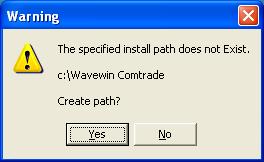 To change the default path either type in a new install path or click on the browse button to select an existing