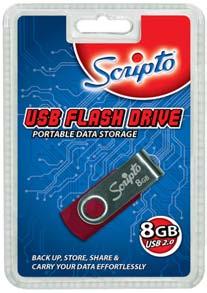 0 PACK SIZE: 5 59415 SCRIPTO USB FLASH DRIVE 16GB