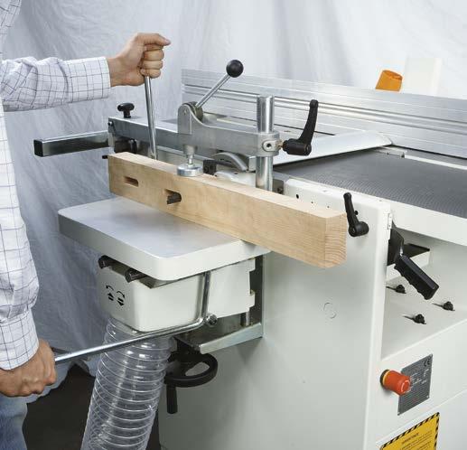 precision. practical and ergonomic Thicknessing planing.