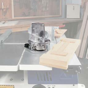 Maximum flexibility in spindle moulder tool use, with the unit with 2 speeds (5000/7500 rpm).