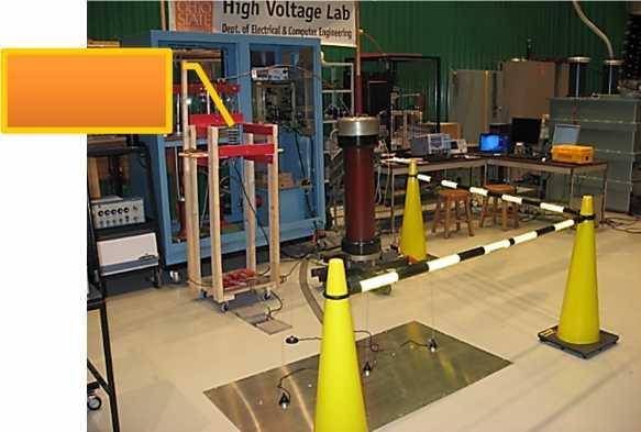 Laboratory Specimen Test Setup Arrester Under Test RF Emission