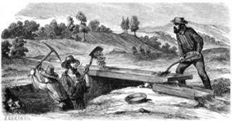 The California Gold Rush In 1848, the United States changed in a substantial way. Gold was discovered out West.