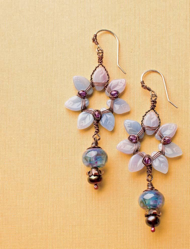skill level monet s flowers Wire weave leaf beads into blossoms. By Melissa Meman I absolutely love Czech glass beads there are so many colors and finishes to choose from!
