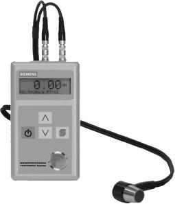Clamp-on ultrasonic flowmeters Thickness gauge Overview Siemens AG 2009 Function The thickness gauge measurement is based on the transit time ultrasonic wave propagation principle: a high frequency