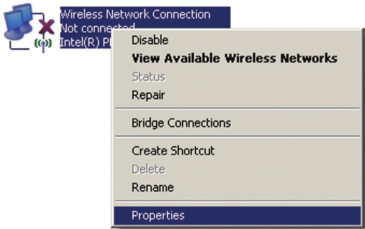 2. Faceți clic dreapta pe Conexiune Rețea Wireless (Wireless
