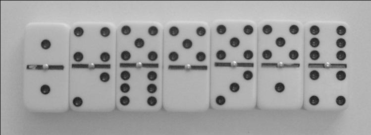 his choice. The main objective of 4-sided dominoes is to achieve a score of 200 or more oints, in one or more rounds of lay.