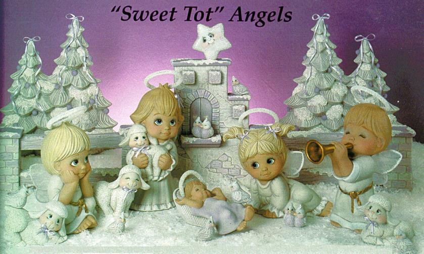 30 D-926 "Sweet Tot" Angel/ Shepherd Girl Sitting 5 Tall 9.30 D-927 "Sweet Tot" Angel Boy with Horn 7 Tall 9.30 D-928 "Sweet Tot" Angel/ Shepherd Boy Sitting 6 Tall 9.