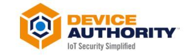 Company Biography Device Authority provides simple, innovative solutions to address the challenges of securing the Internet of Things (IoT).