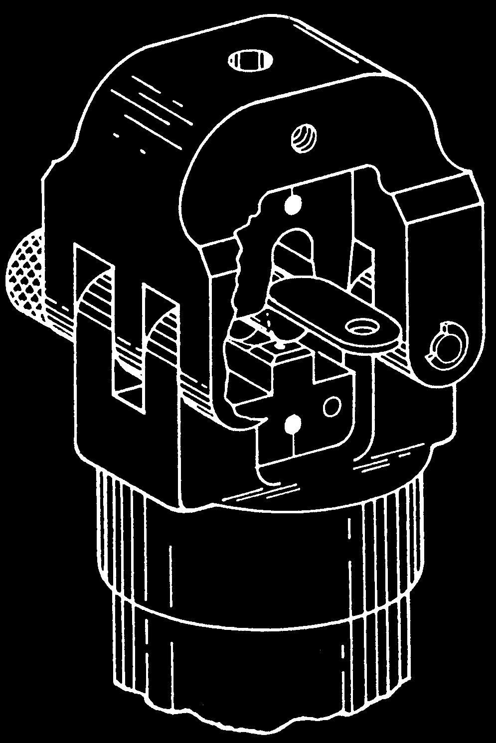 There are two approved methods for crimping the connectors with this hydraulic tool, on both terminals and splices. 4. Remove crimped terminal from the die assembly.