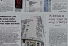 supported Bucharest Municipality in providing media publicity services in newspapers, classified and great