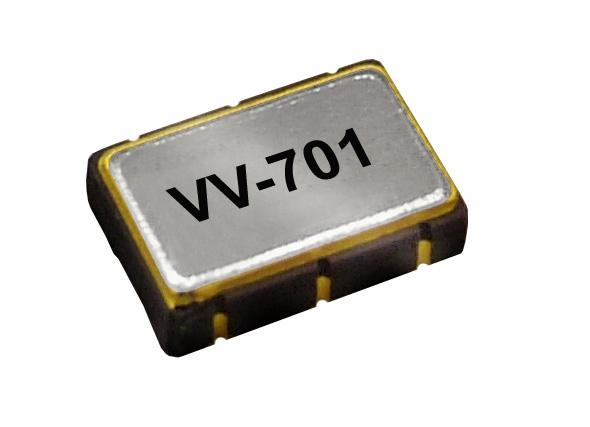 The -701 uses fundamental crystals resulting in low jitter performance and a monolithic IC which improves reliability and reduces cost.