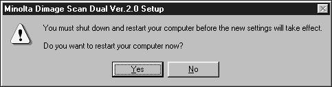 INSTALLING THE SOFTWARE The Setup Successful dialog box will appear. 12. Click on.