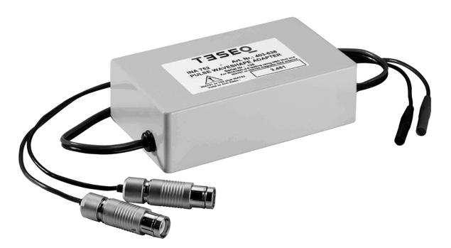 3.4.4 Connecting to Teseq NSG 3040 or NSG 3060 for IEC 61000-4-9 testing The INA 752 pulse wave shape adapter is required.