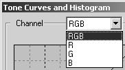 TONE CURVES/HISTOGRAM Correcting the Tone Curves Changing the shape of a correction curve changes the output level for each corresponding input level.