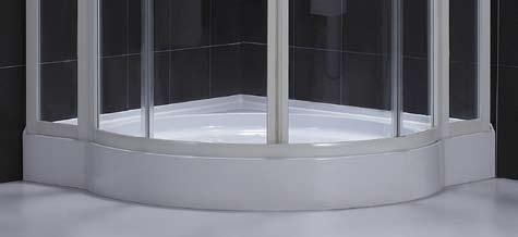 All of the shower trays come standard with slip-resistant textured floor patterns and integrated tile