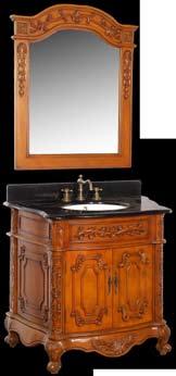 Vanity sides made of high quality wood MDF Undermount white porcelain oval shape sink with overflows 3/4 thick marble or