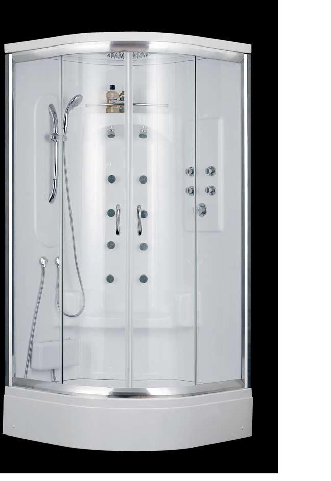 4 JETTED & STEAM SHOWERS JETTED & STEAM SHOWERS DreamLine Jetted and Steam showers transform your standard bathroom into a home spa.