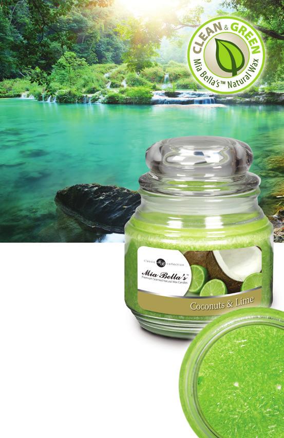 Mia Bella s CLEAN Burning Natural Wax Candles Why Mia Bella s candles are superior! Our candles are made from 100% all natural palm wax. When it is harvested, it never harms the palm trees.