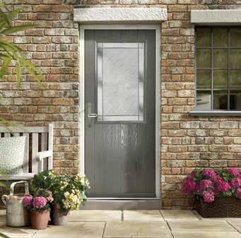 DEARNE SGM1 B U=1.2 W/m 2 K The Dearne in Anthracite Grey with Diamond Cut Glazing The simple tongue and groove design of the Dearne makes it the perfect choice for both urban and rural settings.