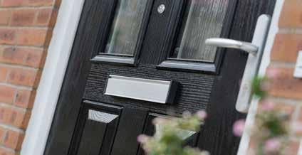 A+ B Unglazed Glazed Low E, energy efficient glazing Glazing in a GRP composite door will always reduce its thermal efficiency but by