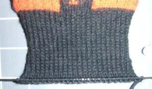 An example of the heel flap Turning the Heel: For Stranded-Knitting Socks: If your team has NO pinstripes, knit as follows:.