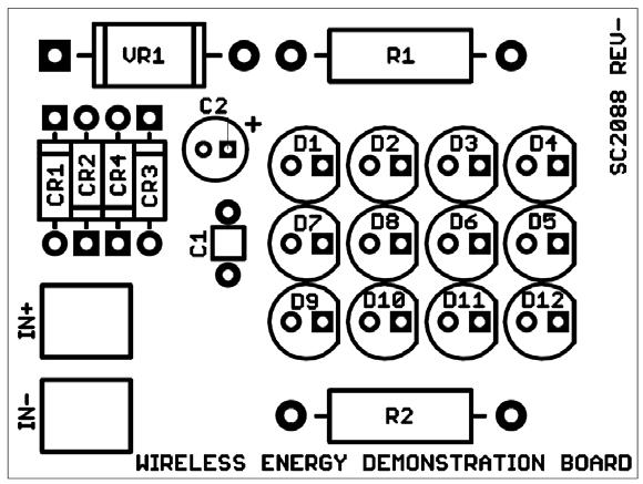 Wireless Energy Board - Component Layout Diagram May