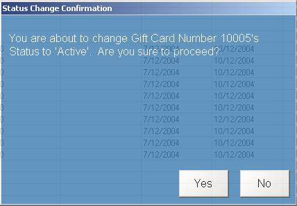 To change the sorting order just click on the column header, for example to sort by expiry date just click on the Expiry Date header and the gift cards will be sorted by expiry date in ascending