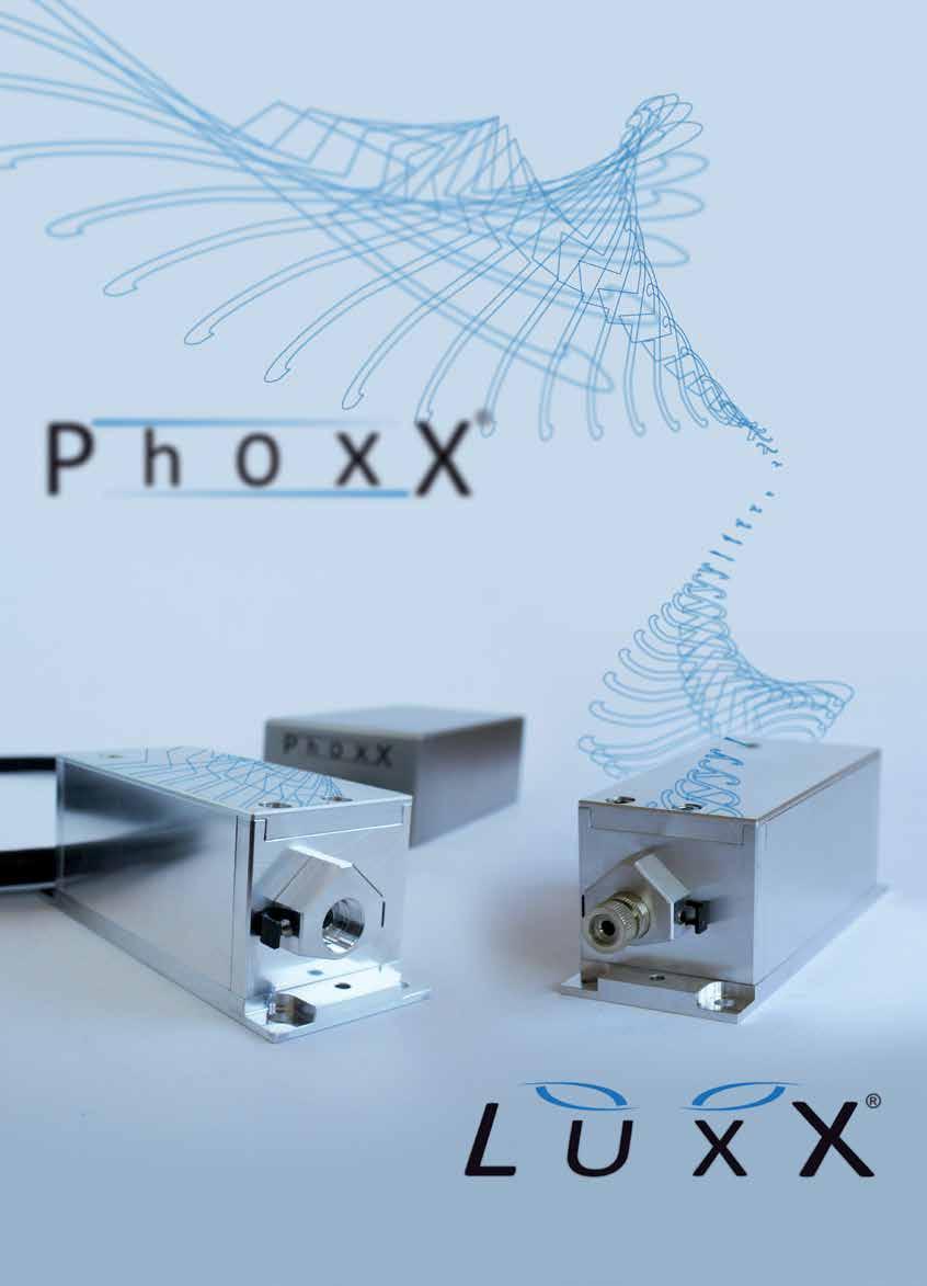 22 23 The PhoxX Series and the LuxX Series - Compact High Performance Diode Lasers The PhoxX and the LuxX diode lasers offer high-performance at a compact design.