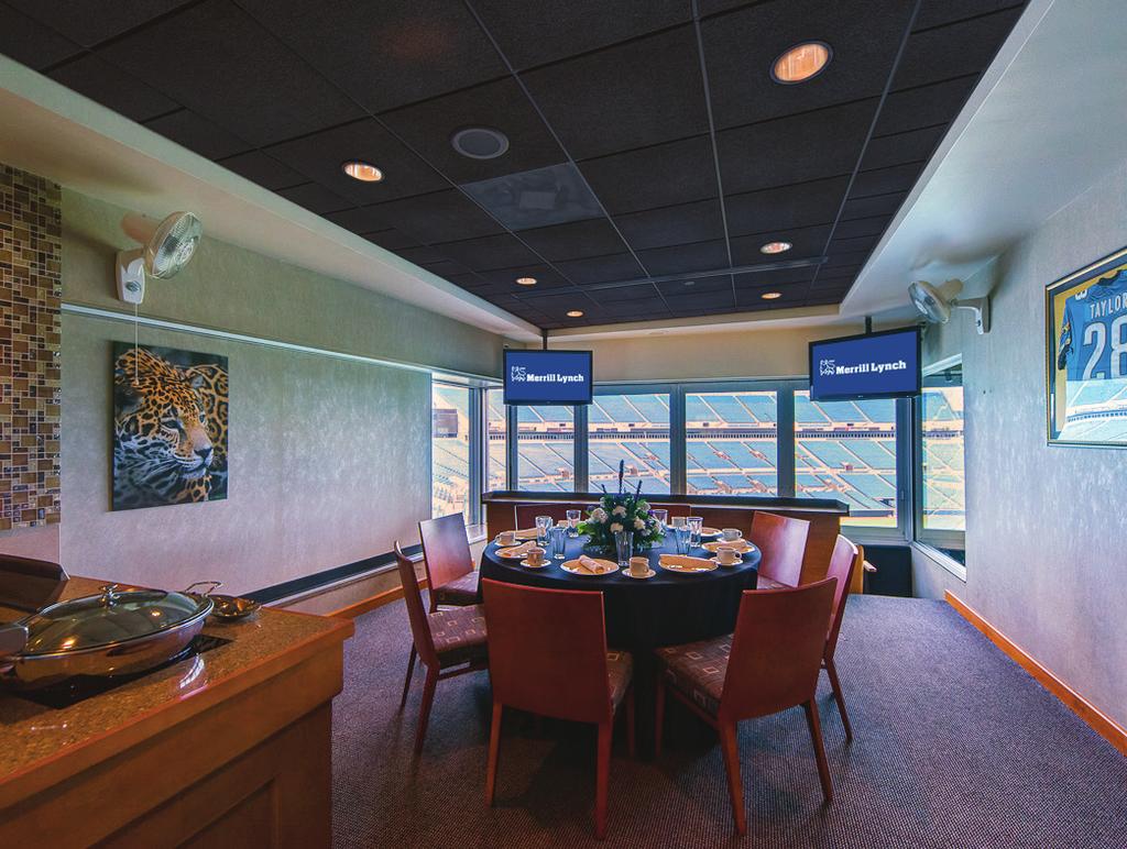 Business-to-Business Relationship Building Luxury Suite Merrill Lynch will receive one (1) Luxury Suite for Twenty (20) guests for the season.