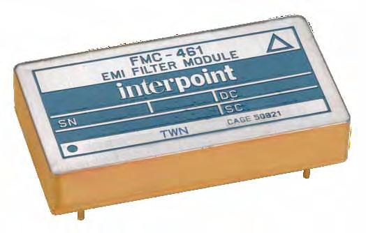 Features 60 db attenuation typical at 500 khz Compliant to MIL-STD-461C CE-03 Compatible with MIL-STD-704 A-E 28 volt power bus 1 Fully qualified to Class H -55 C to +125 C operation Nominal 28 volt