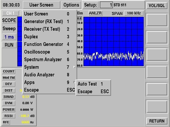 AUTO TEST (2975OPT9) The Auto Test Option adds the ability to define, recall and run tests for conventional two-way radios and P25 Phase I non-trunked radios.