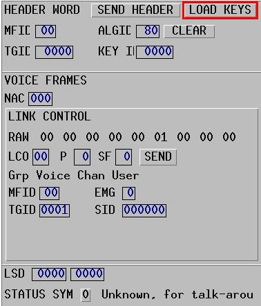 The KVL-3000 Plus may be set to load keys as is done for a radio, but instead the 2975 receives the key for checking the radio in secure mode.